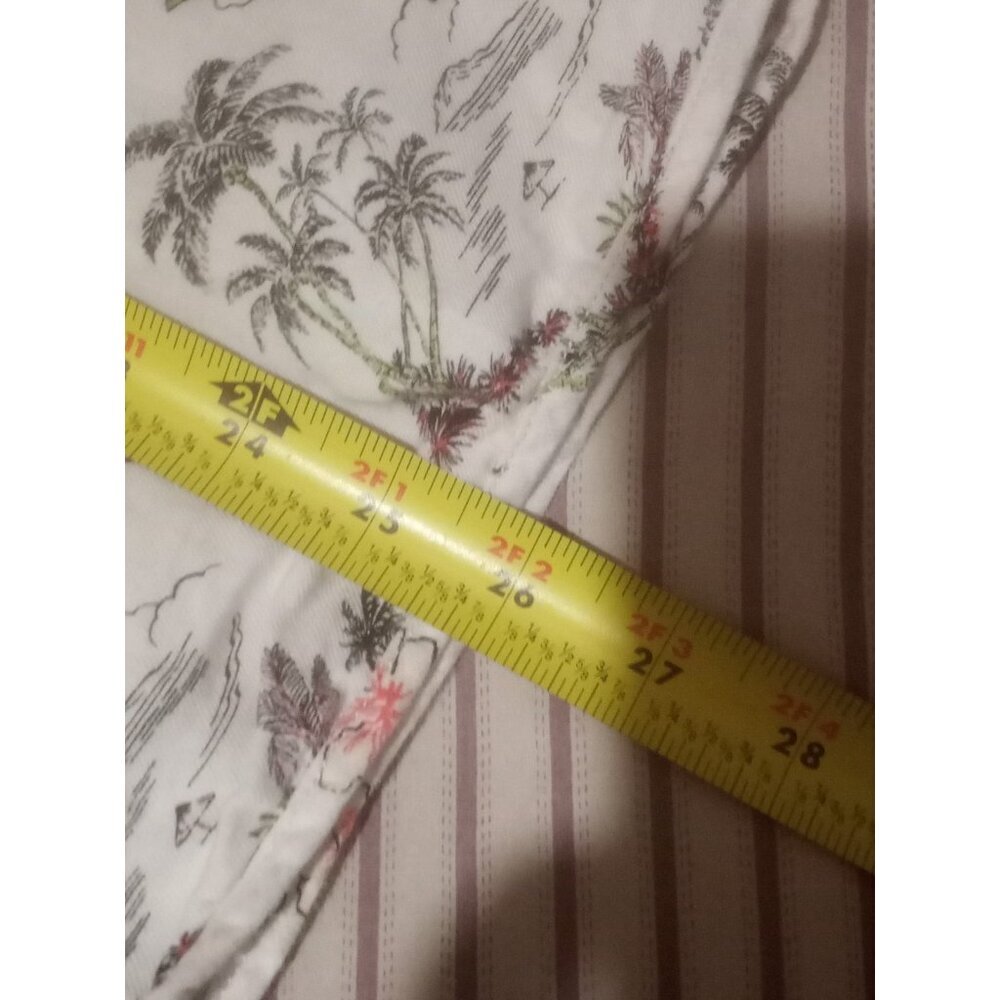 Tommy Bahama Mens Medium M Linen Cotton Short Sleeve Button Up Hawaiian Shirt - Picture 13 of 13